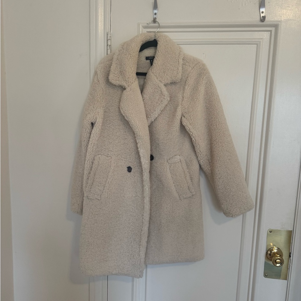 Aqua Cream Teddy Jacket